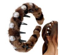 Fascia per Ragazze con Perle Copricapo Antiscivolo