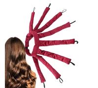 Fascia per ricci senza calore, design a otto artigli, in morbido raso, senza calore, con fascia regolabile, arricciacapelli pigro, riccioli senza calore, per donne