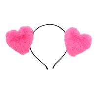 Fascia per San Valentino amore cuore per donne ragazze antiscivolo peluche fascia make up Hairhoop Sweet Heart Music Festival Hairhoop
