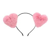 Fascia per San Valentino amore cuore per donne ragazze antiscivolo peluche fascia make up Hairhoop Sweet Heart Music Festival Hairhoop