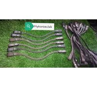 Fascia per sopracciglia in pelle tinta unita a forma di U - clic rapido con...