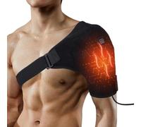 Fascia Per Spalle Riscaldata - Tutore Elettrico Per Terapia Termica, 3 Livelli Di Calore Regolabili Con Vibrazione, Supporto Ergonomico Per Cuffia Dei Rotatori, Massaggiatore Per, Vest