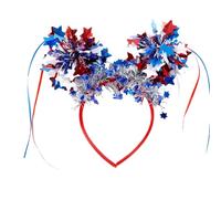 Fascia per stelle per l ' indipendenza, Red white and blue s | Comodi accessori per capelli in plastica per adulti, bambini eventi familiari Accessorio leggero per tutte le