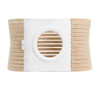 Fascia per stomia per supporto addominale, cintura di supporto elastica beige in seta di pesce, apertura dell'apparecchio da 8 cm, comoda stabilizzazione della custodia per l'uso quotidiano