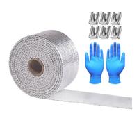 Fascia Per Tubi Di Scarico | Foglio Di Protezione Termica Da 10 Metri,Foglio Di Isolamento Termico | Per Motociclette Automobili Veicoli A Motore Camion Silenziatori Turbine Tubi Di Scarico