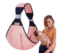 Fascia porta bebè avvolta a metà - marsupioo porta bebè avvolta a metà | Imbracatura per bambini salva-lavoro | Protezione per la pancia a spalla singola con cintura per neonatii e bambini piccoli