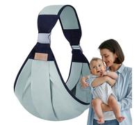 Fascia porta bebè avvolta a metà - marsupioo porta bebè avvolta a metà | Imbracatura per bambini salva-lavoro | Protezione per la pancia a spalla singola con cintura per neonatii e bambini piccoli