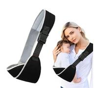 Fascia Porta Bebe Multifunzione Marsupio Neonato Regolabile Marsupio Laterale per Bambini, Adatto a Neonati e Bambini Piccoli di Età Compresa tra 6 e 48 Mesi (Nero Grigio)