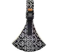 Fascia Porta Bebè, Regolabile Fascia Neonato Ergonomico, Marsupio Neonato Regolabile, Marsupio Porta Bambino, Doppia Fibbia Design, Può Essere Regolato Prima e Dopo, Realizzato In Cotone, Nero