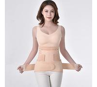 Fascia Post Parto Cintura Regolabile Fascia Post Parto Recupero,Post Operatoria Addominale Pancia/Vita/Pelvi Supporto Cintura Traspirante Elastica Skin Tone,L