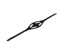 Fascia protettiva in silicone per snorkeling e immersioni subacquee, regolabile, per diverse dimensioni della testa, con occhiali da nuoto (nero)
