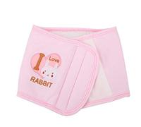 Fascia Protettiva Pancia Neonato in Cotone, Protezione Cordone Ombelicale, Supporto Addominale Caldo, per Sonno Neonato, Colore Rosa, Dimensioni 56x16cm, Confezione 1