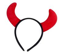 Fascia regolabile in corno da diavolo, morbida e leggera, accessorio per capelli, per feste in costume, adatto ai viaggi, per Halloween