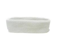 Fascia regolabile per la testa, per lavare il viso, trucco, sudore, antiscivolo, elastica, lavabile, fascia per capelli sportiva (bianco)