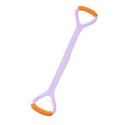 Fascia resistenza in silicone a forma 8 per lo stretching delle spalle e rafforzamento della schiena con fascia elastica per lo stretching del treno allenamento per la casa con impugnatura