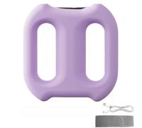 Fascia Ring Massager with Belt, Multifunctional Full-Body Vibrating Fascia Ring, Belly Fat Massager, Lymphatic Drainage/Anti Cellulite, Muscle Relief Body Massager (Purple)