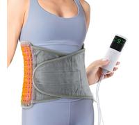 Fascia riscaldante elettrica per la schiena, cintura di supporto lombare con spegnimento automatico e 9 livelli di temperatura, cuscinetto riscaldante per sciatica, ernia del disco, sollievo dal