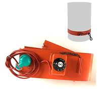 Fascia Riscaldante per Fusti per Fusti - Riscaldatore in Silicone per 20 L/55 Galloni - Fusti per Olio e Miele, Riscaldatore per Fusti con Termostato Regolabile, Riscaldatore per Fusti （100L 120*25Cm）