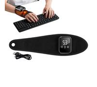 Fascia riscaldante per polso | massaggiatore vibrante con riscaldatore ricaricabile | supporto da polso riscaldato elettrico | per caviglia, articolazione muscolare, inverno, uomini, donne, casa