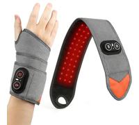 Fascia Riscaldante per Polso,Massaggiatore Vibrazione Riscaldatore Ricaricabile,Cuscino Riscaldante per Massaggio Delle Mani per Il Tunnel Carpale, Multifunzionale Riscaldata (Gray)