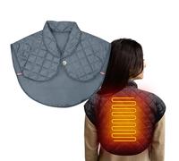 Fascia riscaldante per spalle alimentata tramite USB, con tecnologia a infrarossi lontani, riscaldamento rapido in 5 secondi, per collo, parte superiore della schiena e spalle di piccole dimensioni