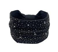 Fascia Scalda Orecchie Fascia for capelli con strass Tiara for da donna Fasce eleganti pietre e cristalli Accessori for gioielli testa elastica Per lo sport(Color 1)