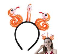 Fascia Serpente Di Capodanno Cinese,Fascia Serpente Anno Cinese,Fascia Per Capelli Delle Donne Del Serpente Del Fumetto | Fascia Per Il Lavaggio Del Viso Animale, Decorazione Di Mascotte Di Serpente P