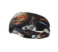 Fascia sportiva alla moda WHJSHOP Christmas Eve Horror Stampata Fasce Assorbe il sudore per uomini e donne