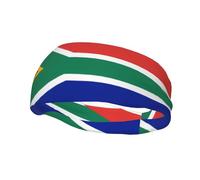 Fascia sportiva alla moda WHJSHOP con bandiera del Sud Africa Fasce per capelli stampate Assorbe il sudore per uomini e donne