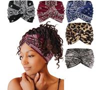Fascia Sportiva Capelli Donna-Fascia Elastica Capelli Bandana Headband Unisex Stile Boemo Antiscivolo Da Donna Fascia Per Corsa, Yoga, Palestra