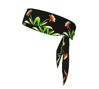 Fascia sportiva con fiori rivolti verso il sole, assorbe il sudore, antiscivolo e regolabile, per corsa, basket, yoga, sport