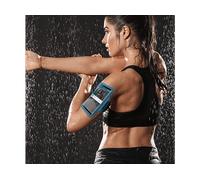 Fascia da braccio Sport Smartphone Finestra Touch Cinturino Regolabile Blu