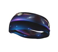 Fascia sportiva decorativa YYHWHJDE Cosmic Saturn Pattern - elastica, traspirante, morbida e traspirante per uomini e donne