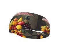 Fascia sportiva decorativa YYHWHJDE Fruit Under The Umbrella Pattern - elastica, traspirante, morbida e traspirante per uomini e donne