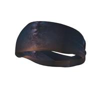 Fascia sportiva decorativa YYHWHJDE Shining Night Sky Prints, elastica, traspirante, morbida e traspirante per uomini e donne
