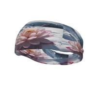 Fascia sportiva decorativa YYHWHJDE Snow lotus on the snow mountain prints - elastica, traspirante, morbida e traspirante fascia per uomini e donne