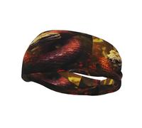 Fascia sportiva decorativa YYHWHJDE The Giant Forest Python Prints, elastica, traspirante, morbida e traspirante per uomini e donne