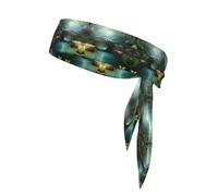 Fascia sportiva double-face, per uomo e donna, per fitness, corsa, yoga, Little Bridge in the East, assorbe il sudore
