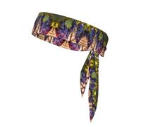 Fascia sportiva double-face, per uomo e donna, per fitness, corsa, yoga, uva del deserto, assorbe il sudore