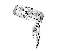 Fascia sportiva double face WHJDPP Simple Camelia stampa morbida e traspirante adatta per yoga, corsa e fitness