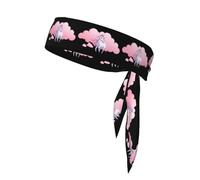 Fascia sportiva double face WHJSSF Pink Unicorn in the Clouds Picture Soft and Breathable Suitable for Yoga Running and Fitness