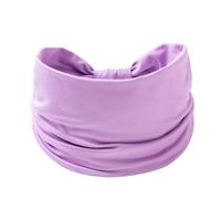 Fascia sportiva for donna e uomo, elastica, antiscivolo, for allenamento, cura della pelle, regolabile, for fitness, yoga e corsa, set di fasce for capelli for il lavaggio del viso(Purple_3pcs)