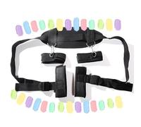 Fascia sportiva interna regolabile multifunzionale in nylon nero, utilizzata per movimenti di mani, gambe e collo, regalo di coppia - D13-