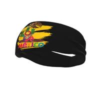 Fascia sportiva per capelli da uomo e donna unisex, ispirata a Inca, Maya e Aztechi del Messico, ideale per allenamento e per alleviare il sudore.
