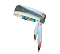 Fascia sportiva reversibile con cinghie Beach Two Ananas Sea stampata fascia sportiva adatta per basket e corsa