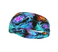 Fascia sportiva traspirante Eight Dimensional Space, ideale per uomini e donne, per fitness, corsa e yoga.