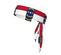 Fascia sportiva unisex con bandiera del Nord Dakota, assorbe il sudore, adatta per viaggi all'aperto e vari sport.