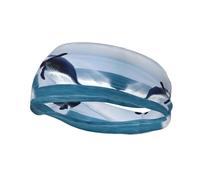 Fascia sportiva versatile per il sudore con stampa YYHWHJDE Whales at Sea - Fascia elastica e traspirante per yoga e fitness