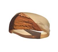 Fascia sportiva versatile XBKGOHA con piramide egiziana stampata nel deserto, elastica e traspirante, per yoga, fitness