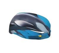 Fascia sportiva versatile XBKGOHA Underwater World Fish Delphi stampata - Fascia elastica e traspirante per yoga, fitness